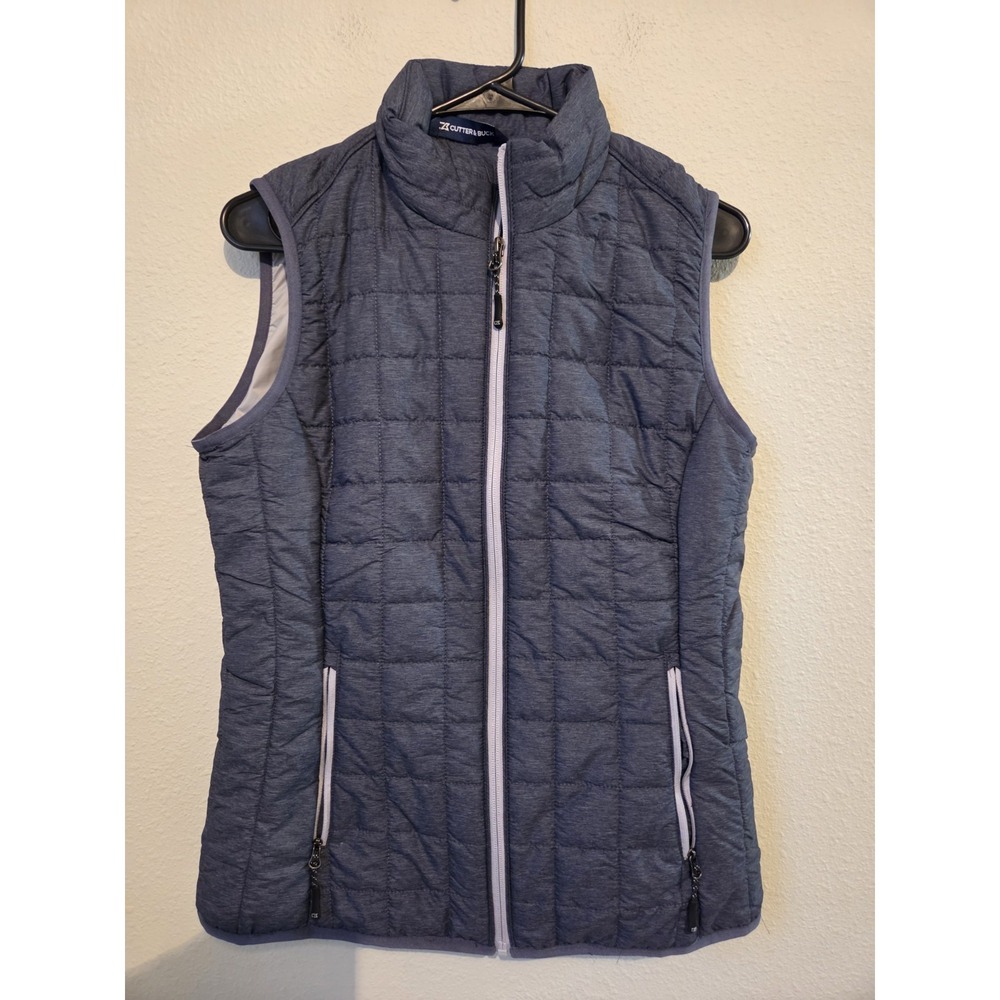 Cutter & Buck Rainier PrimaLoft Womens Insulated Full Zip Puffer Vest Size SP